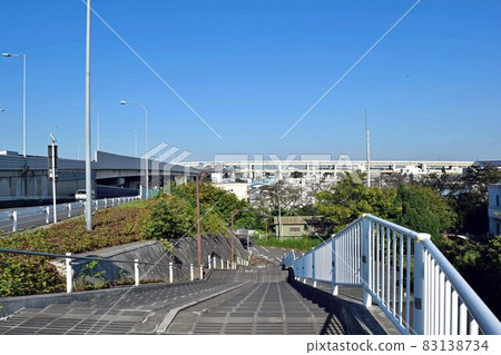 Stairway in front of the Kotama Ohashi area beauty tree JCT direction Stairway in front of the Kotama Ohashi area beauty tree JCT direction 83138734