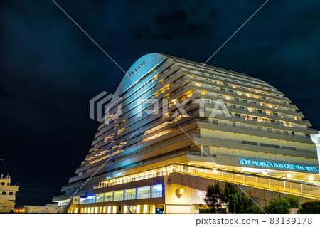 Image of night view of Kobe City Meriken Park Harborland 83139178