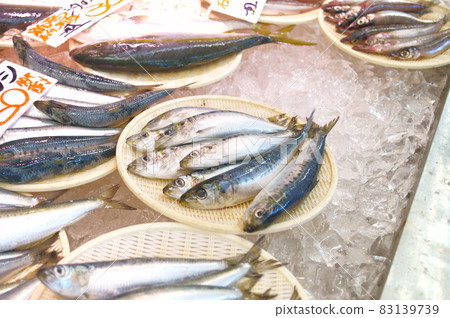 Fresh fish sold at the market on the Noto Peninsula Fresh fish sold at the market on the Noto Peninsula 83139739