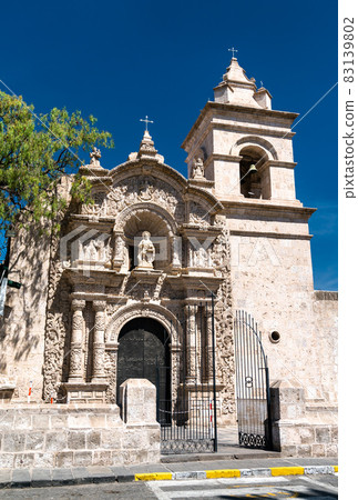 San Juan Bautista of Yanahuara Church in Arequipa, Peru 83139802
