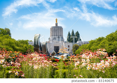 Salem, Oregon, USA at the State Capitol 83140675