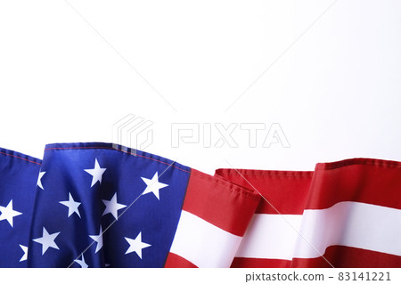 Background flag of the United States of America for national federal holidays celebration and mourning remembrance day. USA symbolics. Background flag of the United States of America for national federal holidays celebration and mourning remembrance day. USA symbolics. 83141221