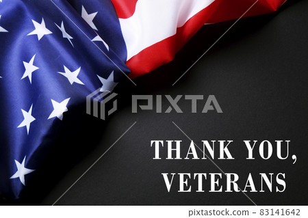 Background flag of the United States of America for national federal holidays celebration and mourning remembrance day. USA symbolics. 83141642