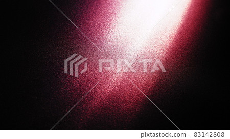 Diagonal rays of light on a red, burgundy and black background. Blurred abstract background light effect and leaks. Side surface illumination. Parallel and asymmetric lines, stripes of light at angle. 83142808