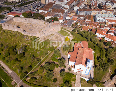 Aerial view of Graca Monastery and fortress landmark of Torres Vedras Aerial view of Graca Monastery and fortress landmark of Torres Vedras 83144071