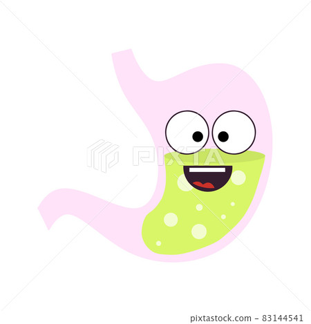 Human stomach. Internal organ of body. 83144541