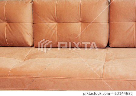soft sofa of bright pink color, close-up, design. soft sofa of bright pink color, close-up, design. 83144683
