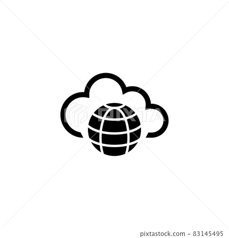 Internet Cloud Technology, Global Web Net Flat Vector Icon Internet Cloud Technology, Global Web Net Flat Vector Icon 83145495