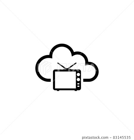 Internet Smart Television, Online HD TV Flat Vector Icon Internet Smart Television, Online HD TV Flat Vector Icon 83145535