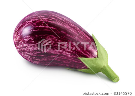 striped eggplant graffiti isolated on white background with clipping path and full depth of field. striped eggplant graffiti isolated on white background with clipping path and full depth of field. 83145570