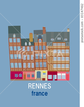 Rennes France france leaning house Rennes France france leaning house 83147482