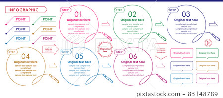 Design set that can be used for infographics and title design 83148789