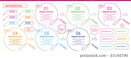 Design set that can be used for infographics and title design 83148790