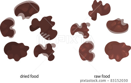 乾木耳菇和原木耳菇的插圖 乾木耳菇和原木耳菇的插圖 83152030