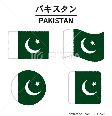 Pakistani flag illustration Pakistani flag illustration 83152588