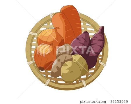 Vegetables served in a colander 83153929