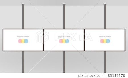 Illustration of a suspended type display Illustration of a suspended type display 83154678