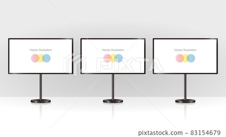 Illustration of stand type display Illustration of stand type display 83154679
