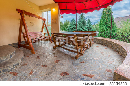 Patio of family home. 83154833