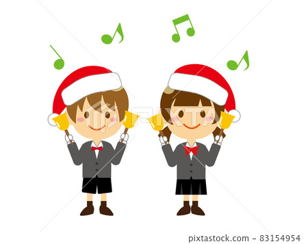 Children playing handbells 83154954