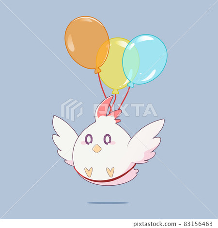 Vector illustration of fat bird flying with... - Stock Illustration ...