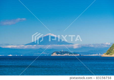 （神奈川縣）從逗子海灘看富士山 83156738