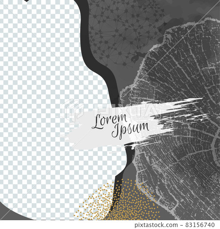 Creative concept flyer layout with tree growth rings. 83156740