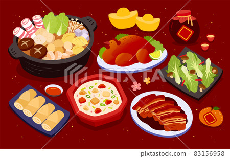 Dishes for CNY reunion dinner 83156958