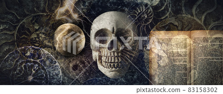 Images of archeology, geology, astronomy, etc. Or the image of the wonder of the world, tarot fortune-telling, etc. 83158302