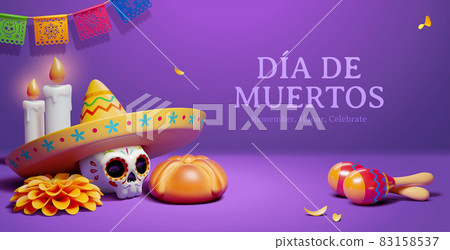 Day of the dead banner 83158537