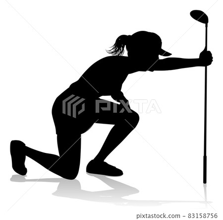Golfer Golf Sports Person Silhouette 83158756