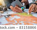 travel vacation tourism map planing - travel plan, trip vacation, tourism mockup 83158866