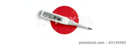 Digital thermometer instrument for measuring temperature isolated on white background Digital thermometer instrument for measuring temperature isolated on white background 83159395