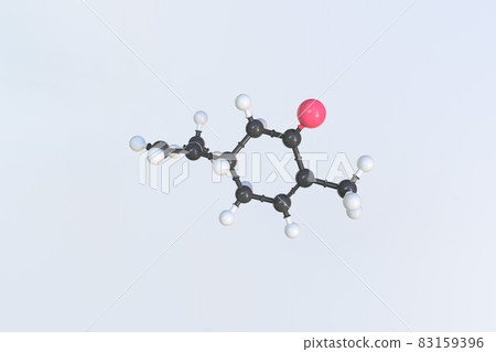 Carvone molecule, scientific molecular model, looping 3d animation Carvone molecule, scientific molecular model, looping 3d animation 83159396