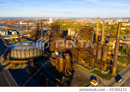 Old abandoned metallurgical plant in Vitkovice. Czech Republic Old abandoned metallurgical plant in Vitkovice. Czech Republic 83160232