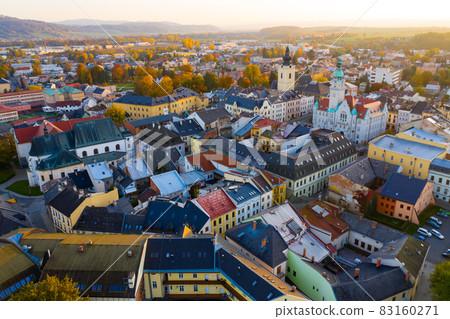Aerial cityscape of Sumperk Aerial cityscape of Sumperk 83160271