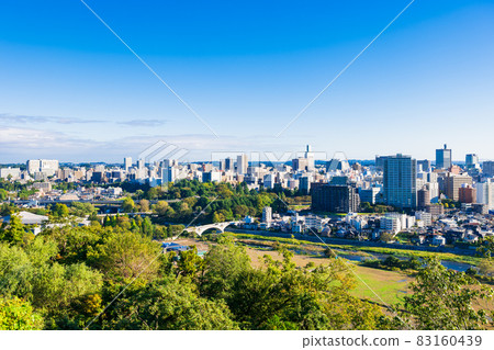 View from Sendai Castle Ruins in Autumn View from Sendai Castle Ruins in Autumn 83160439