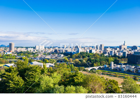 View from Sendai Castle Ruins in Autumn View from Sendai Castle Ruins in Autumn 83160444