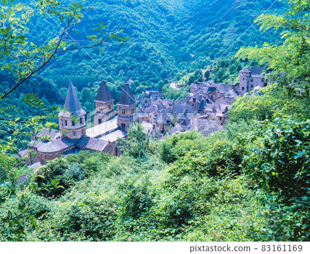 France Conques Sainte-Fois Pilgrimage Church France Conques Sainte-Fois Pilgrimage Church 83161169
