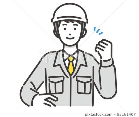 Vector illustration of workers doing guts pose Material / Communication / Site supervision / Construction / Remodeling Vector illustration of workers doing guts pose Material / Communication / Site supervision / Construction / Remodeling 83161407