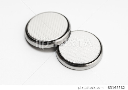 Button cell battery or coin cell isolated on white background Button cell battery or coin cell isolated on white background 83162582