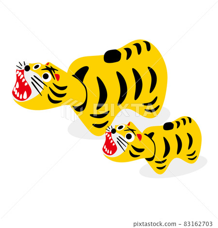 New Year's craft papier-mache tiger, tiger beco New Year's craft papier-mache tiger, tiger beco 83162703