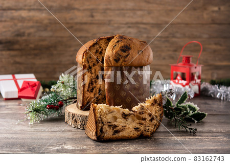 Traditional Italian panettone for Christmas Traditional Italian panettone for Christmas 83162743