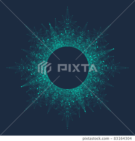 Artificial intelligence logo. Machine Learning concept. Digital Brain. Neural Networks and Learning Processing Big Data. Data flow background. Vector illustration Artificial intelligence logo. Machine Learning concept. Digital Brain. Neural Networks and Learning Processing Big Data. Data flow background. Vector illustration 83164304