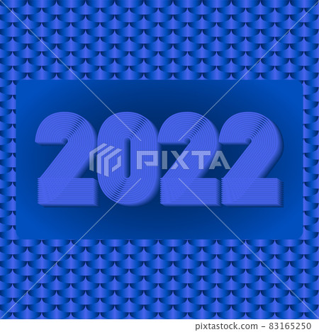 2022 Happy New Year. Abstract geometric cover design background. 3d dimensional 2022 numbers in thin lines striped style vector illustration. Annual Report, banner, brochure, label. Neon blue colors 2022 Happy New Year. Abstract geometric cover design background. 3d dimensional 2022 numbers in thin lines striped style vector illustration. Annual Report, banner, brochure, label. Neon blue colors 83165250