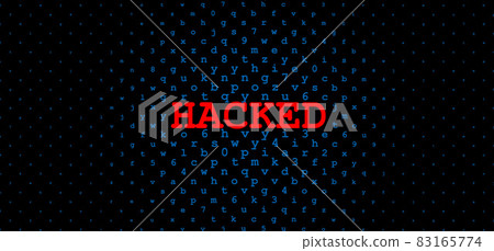 Abstract Technology Binary Code Dark Red Background. Cyber Attack, Ransomware, Malware, Scareware Concept 83165774