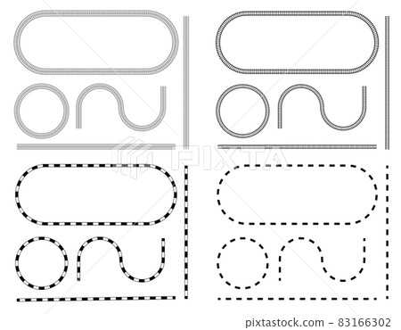 Track road Various roads and tracks set Track road Various roads and tracks set 83166302