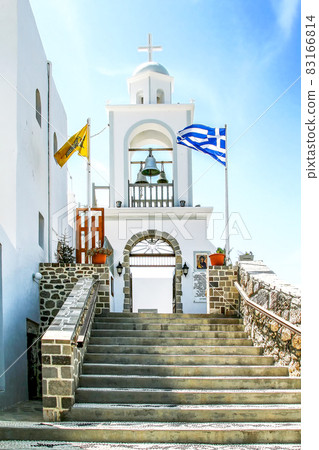 Entrance to the Panagia Spiliani monastery on the island of Nisyros Entrance to the Panagia Spiliani monastery on the island of Nisyros 83166814