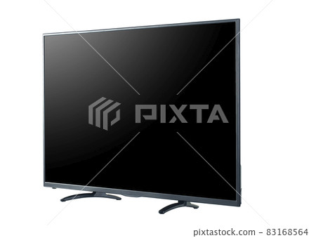 TV 4K flat screen lcd or oled, plasma. Black blank HD monitor isoalted on white. TV 4K flat screen lcd or oled, plasma. Black blank HD monitor isoalted on white. 83168564