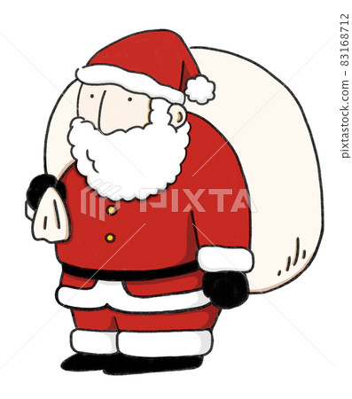 Santa Claus Christmas with a gift bag Santa Claus Christmas with a gift bag 83168712